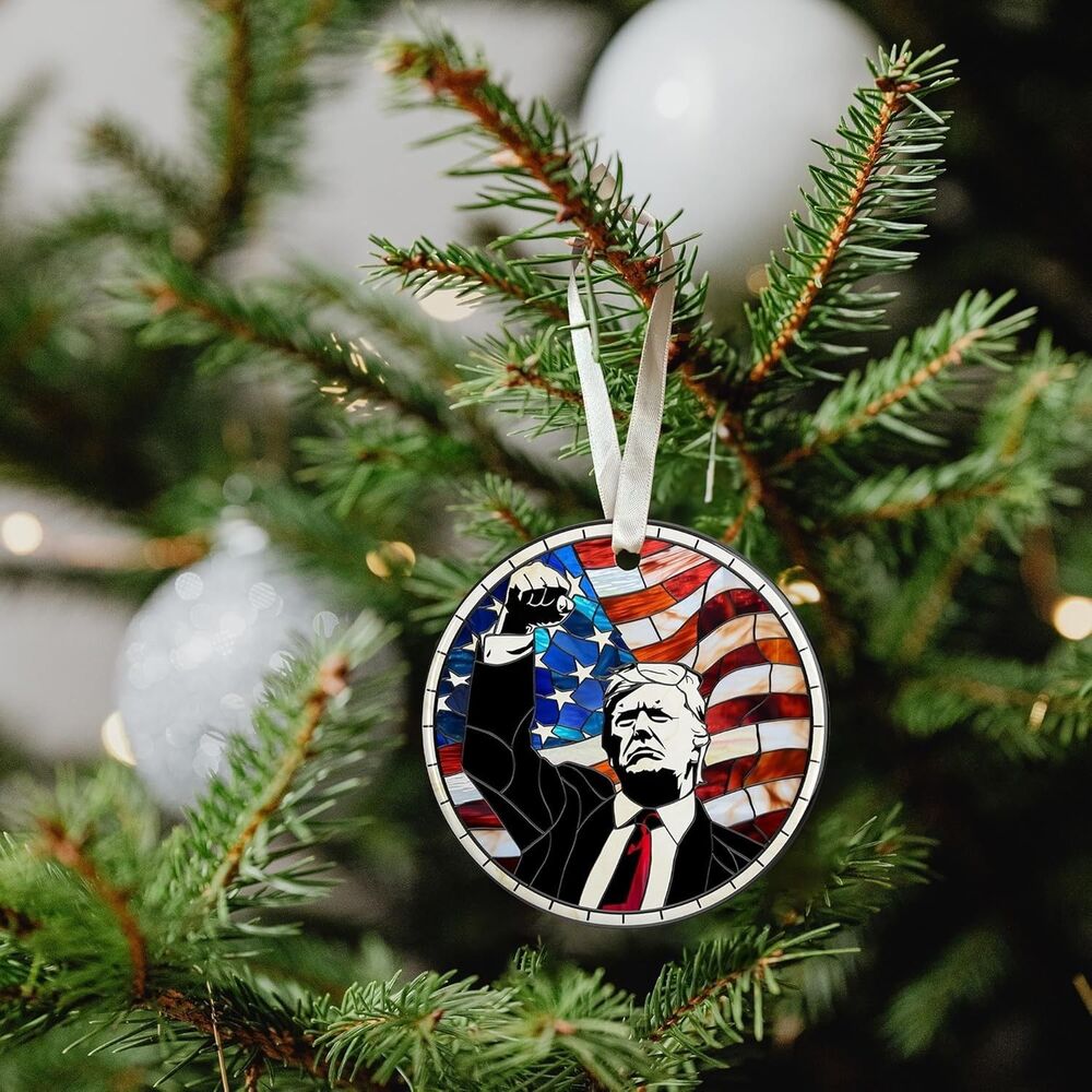 America Christmas Ornaments - President Gifts - Ceramic Tree Hanging Ornaments